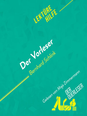 cover image of Der Vorleser von Bernhard Schlink Lektürehilfe